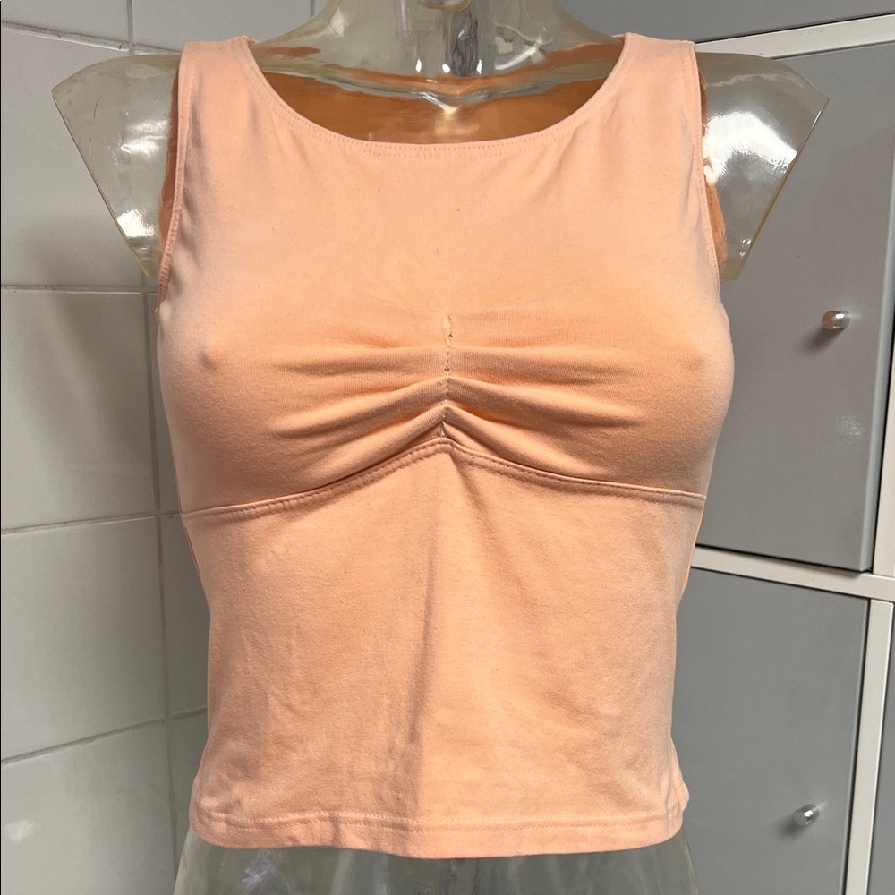 Peachy Pinch Front Sleeveless Ballet Top M